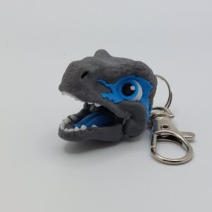 Moving Dinosaur Head Keyring