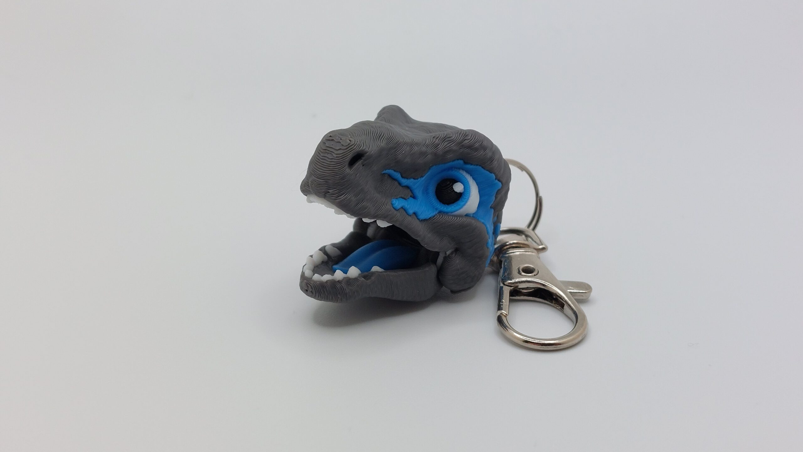 Moving Dinosaur Head Keyring